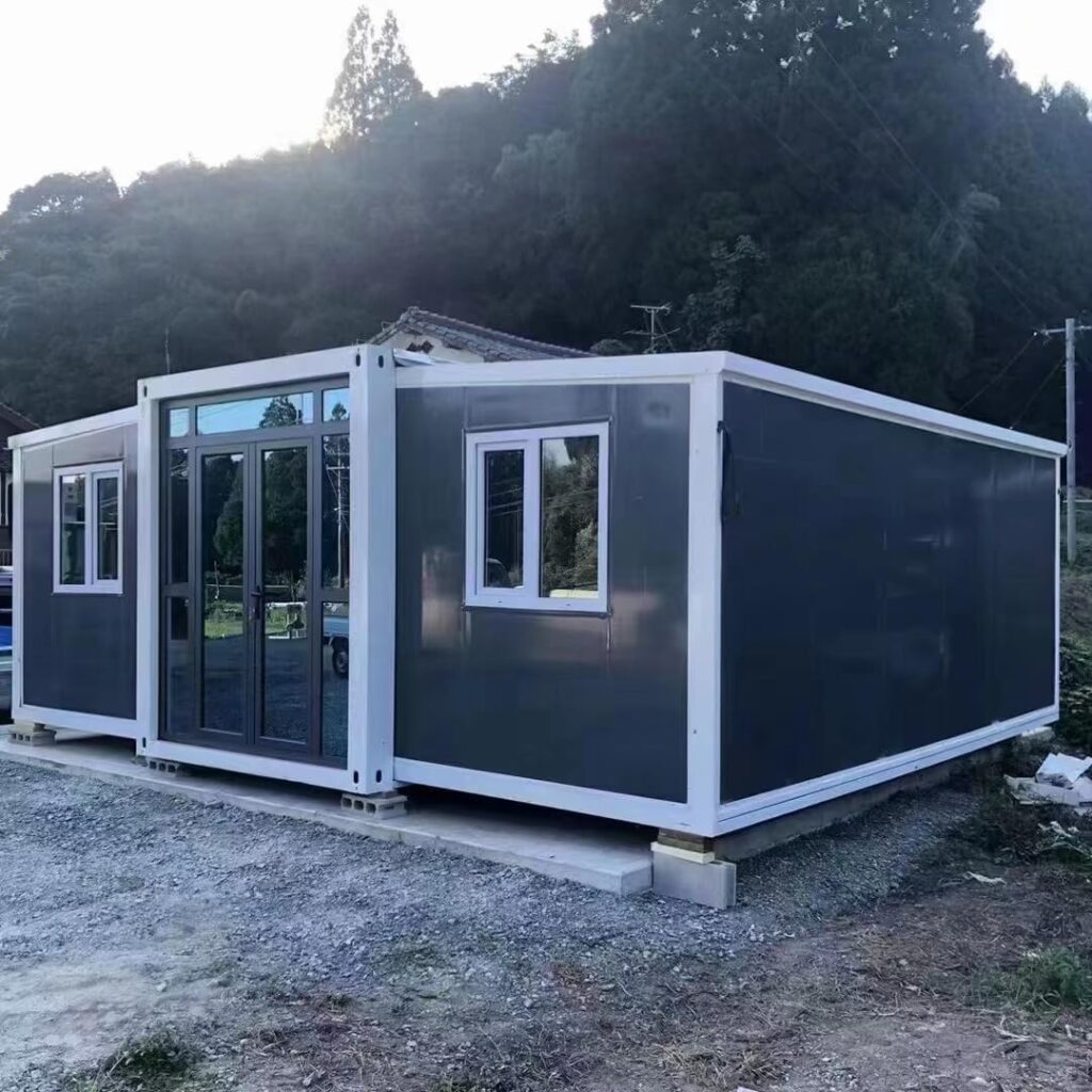 FAGUS H Mobile Expandable Prefab House, 15ft x 20ft Portable Tiny House, Modern Prefabricated Container House Building