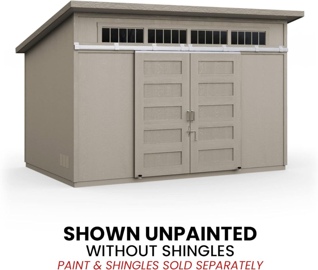 Handy Home Products Palisade 12x8 Do-it-Yourself Wooden Storage Shed with Floor