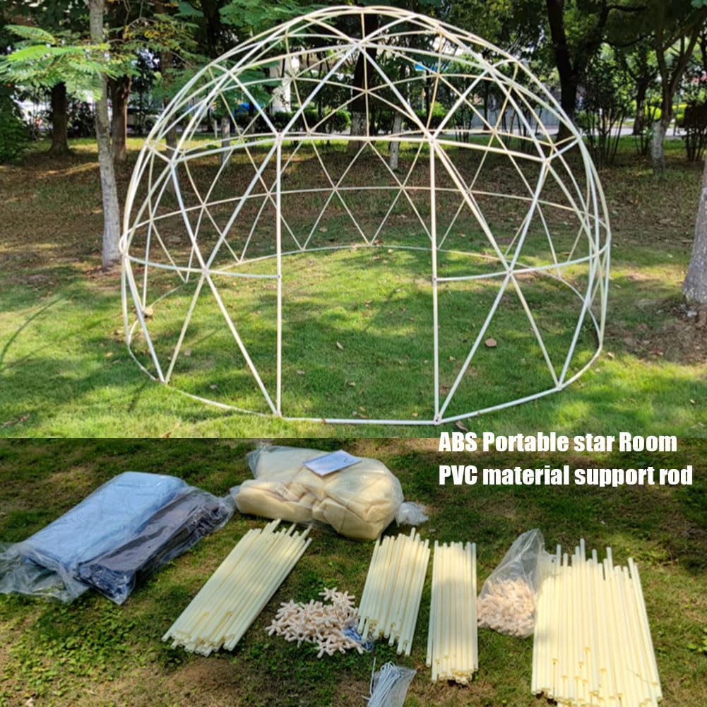 JJZZHG Garden Dome Igloo, TPU Dome 5-7 Person Tents with 2 * 10m Light Strings, Weatherproof Greenhouse Garden Bubble Tent, Transparent Igloo Dome House for Outdoor, Party, Backyard (12FT)