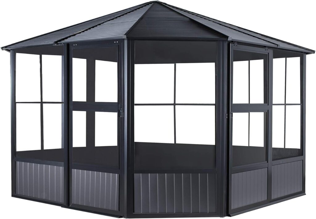 Sojag Charleston 10 ft. x 16 ft. Wall Solarium